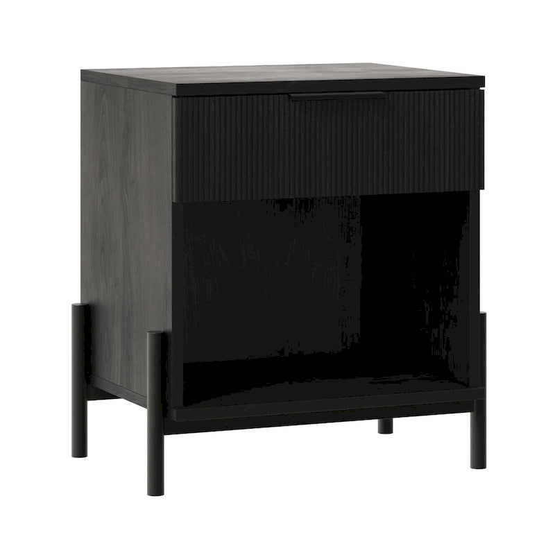 Middlebrook Designs Modern Fluted-Drawer Nightstand