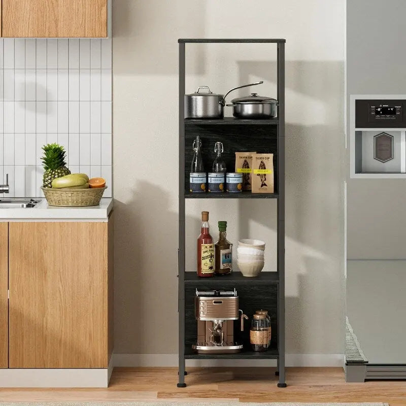 5 Tier Tall Bookshelf - 14.9D x 10.6W x 55.1H