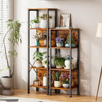 5 Tier Tall Bookshelf - 14.9D x 10.6W x 55.1H