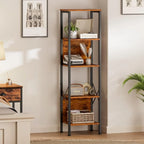 5 Tier Tall Bookshelf - 14.9D x 10.6W x 55.1H