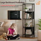 5 Tier Tall Bookshelf - 14.9D x 10.6W x 55.1H