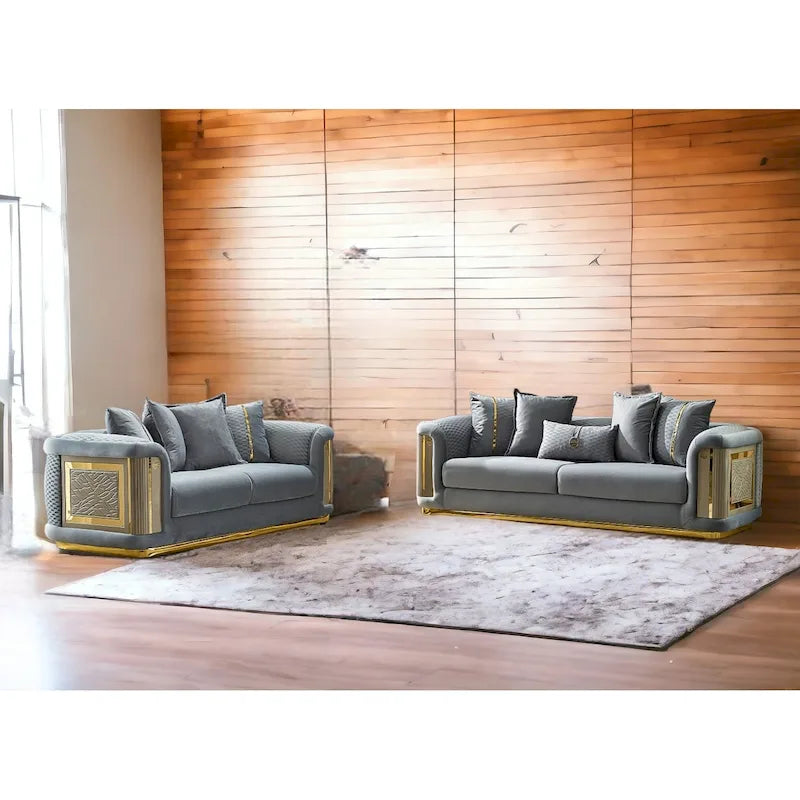 Luresta 2 Pieces Living Room Sets 1 Sofa 1 Love seat
