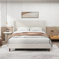 Luxurious Upholstered King Bed Frame with Exceptional Support