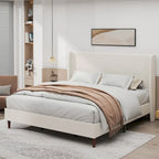 Luxurious Upholstered King Bed Frame with Exceptional Support