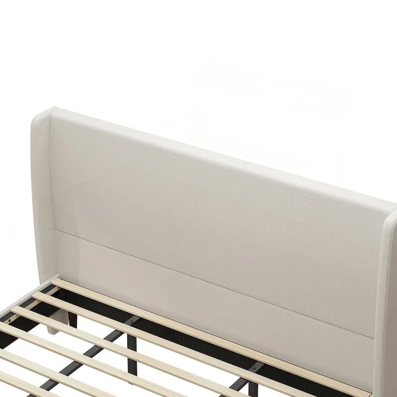 Luxurious Upholstered King Bed Frame with Exceptional Support