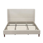 Luxurious Upholstered King Bed Frame with Exceptional Support