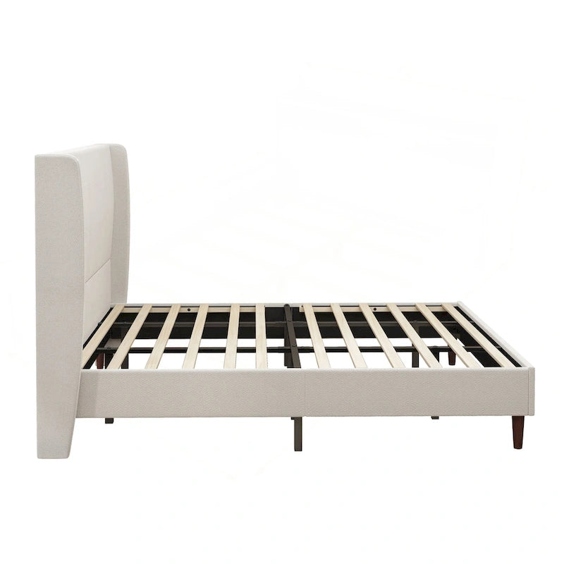 Luxurious Upholstered King Bed Frame with Exceptional Support