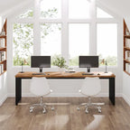 78.7-Inch 2 Person Computer Desk, Wood Writing Executive Desk for Home Office