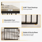 78.7-Inch 2 Person Computer Desk, Wood Writing Executive Desk for Home Office