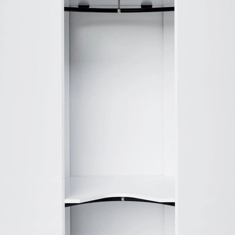 Polygon Corner Wardrobe with 2-Doors