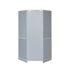 Polygon Corner Wardrobe with 2-Doors