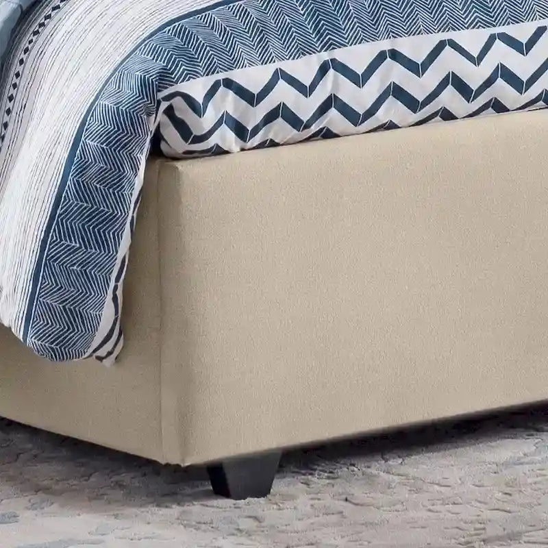 Cordeaux Queen-size Tufted Upholstered Bed by Christopher Knight Home