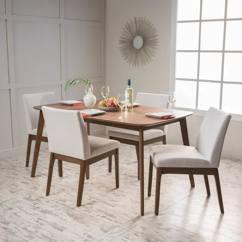 Christopher Knight Home Fabrizio Mid-Century Modern 5-piece Dining Set