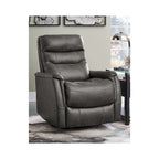 Riptyme Contemporary Swivel Glider Recliner Quarry