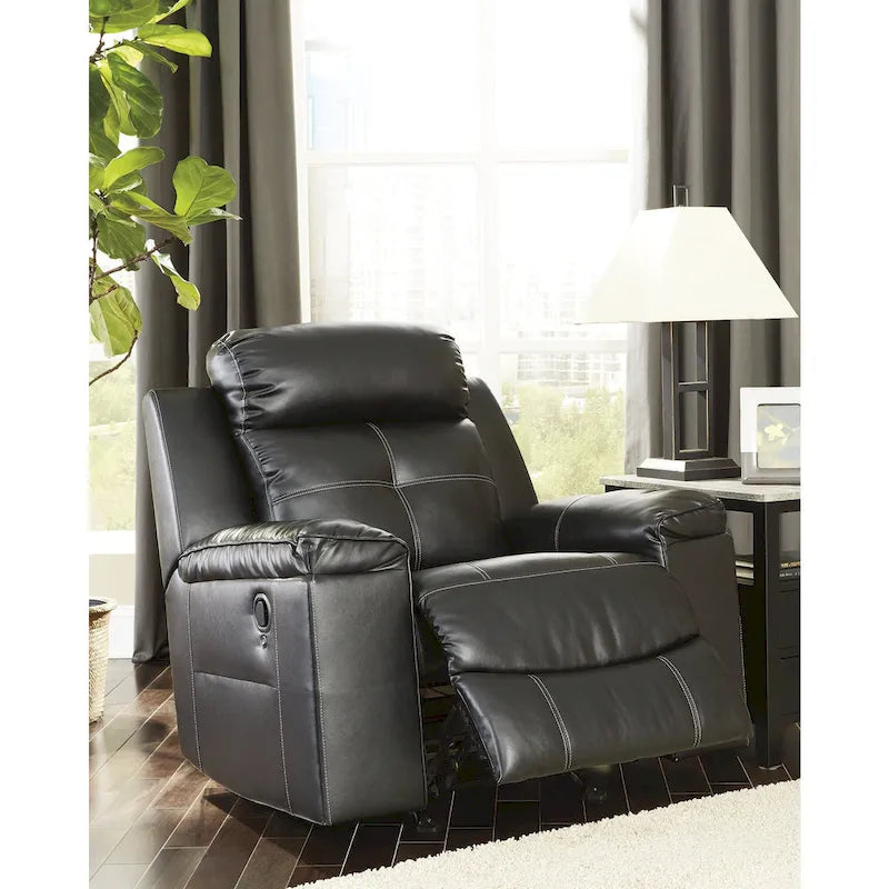 Riptyme Contemporary Swivel Glider Recliner Quarry