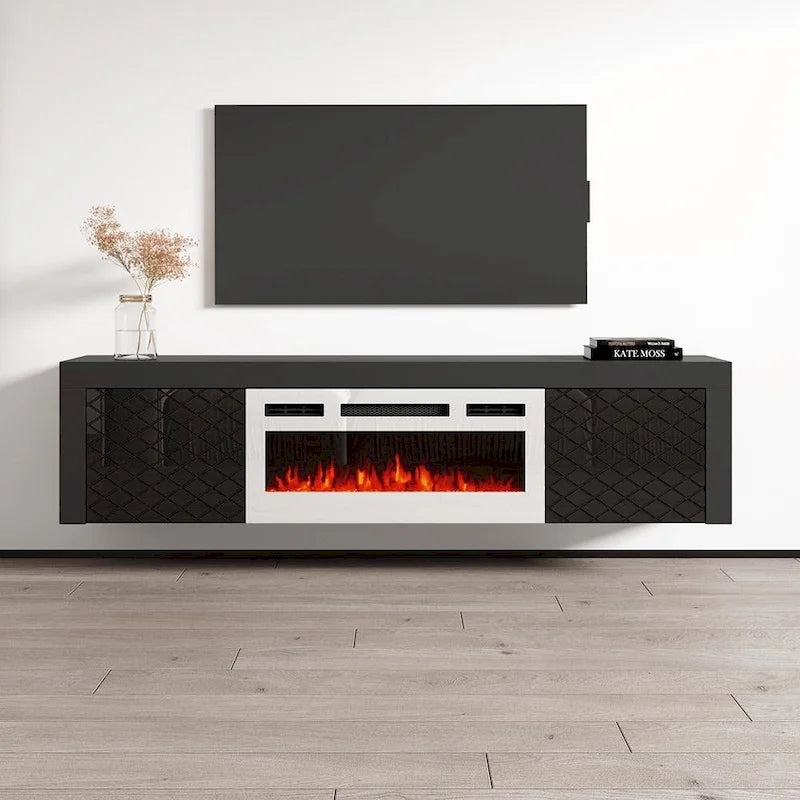 Dia WH-EF Electric Fireplace 71 TV Stand