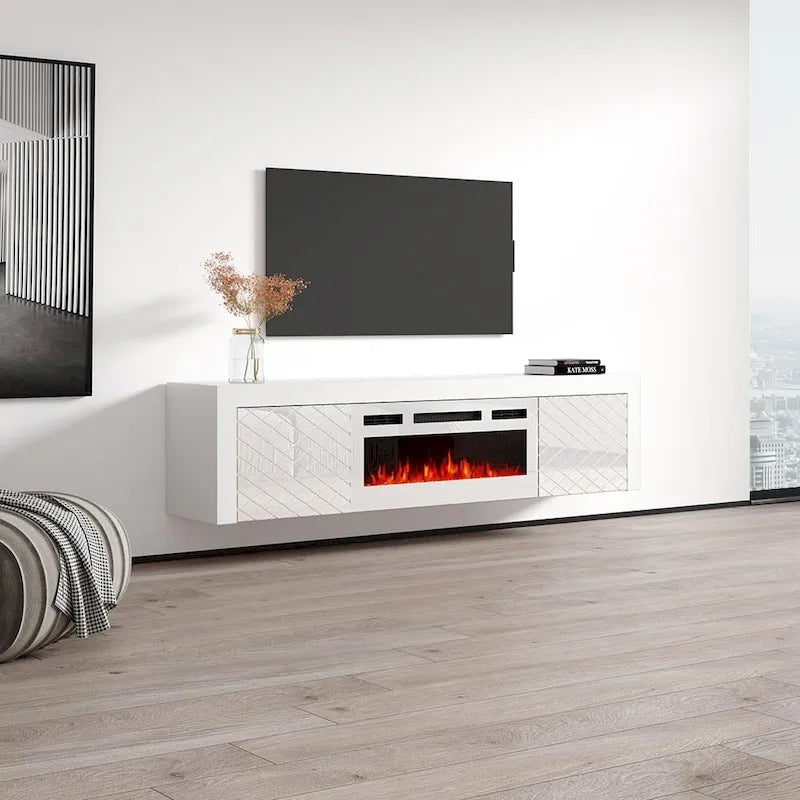 Dia WH-EF Electric Fireplace 71 TV Stand