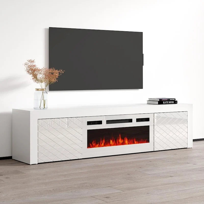 Dia WH-EF Electric Fireplace 71 TV Stand