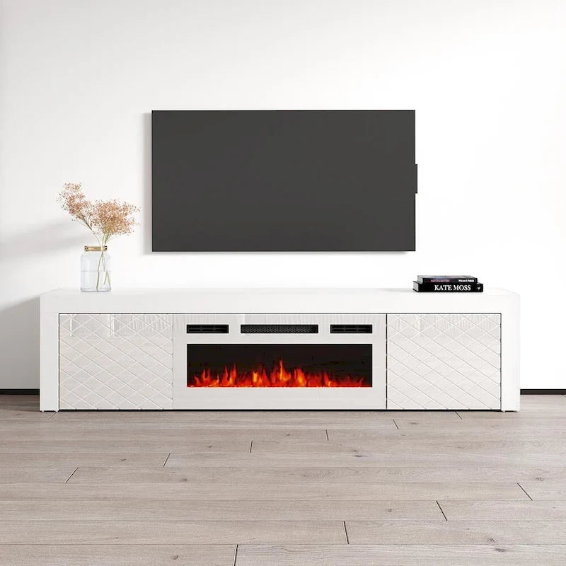 Dia WH-EF Electric Fireplace 71 TV Stand