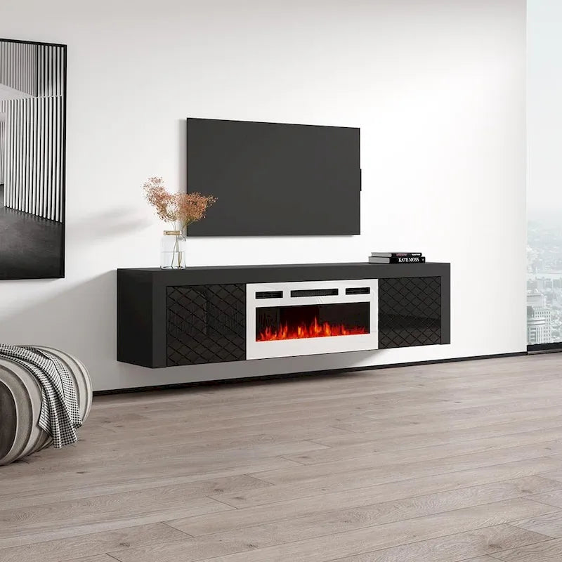 Dia WH-EF Electric Fireplace 71 TV Stand