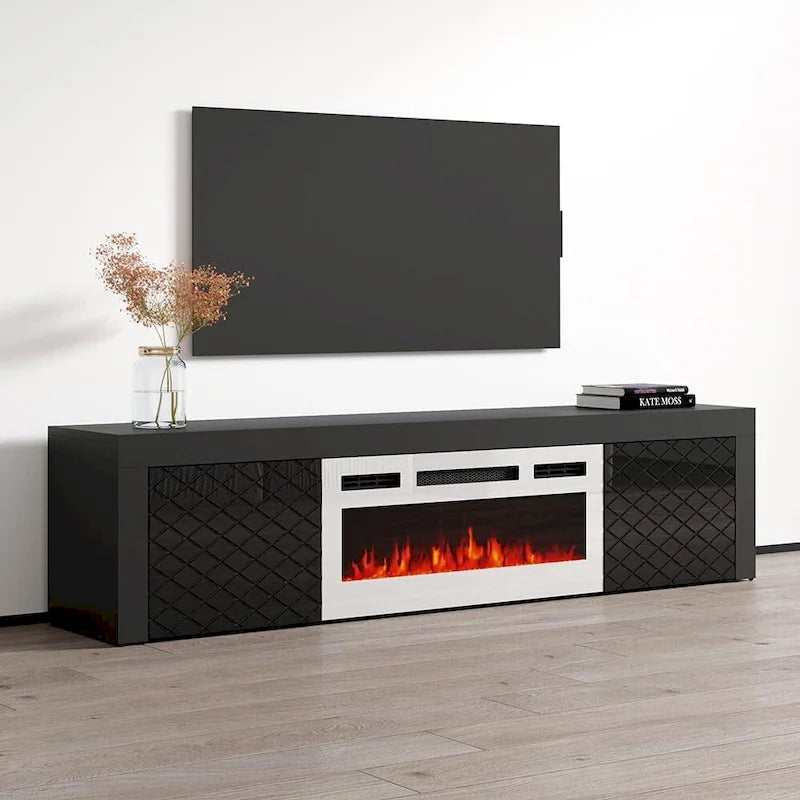 Dia WH-EF Electric Fireplace 71 TV Stand