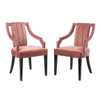 Virtue Performance Velvet Dining Chairs - Set of 2