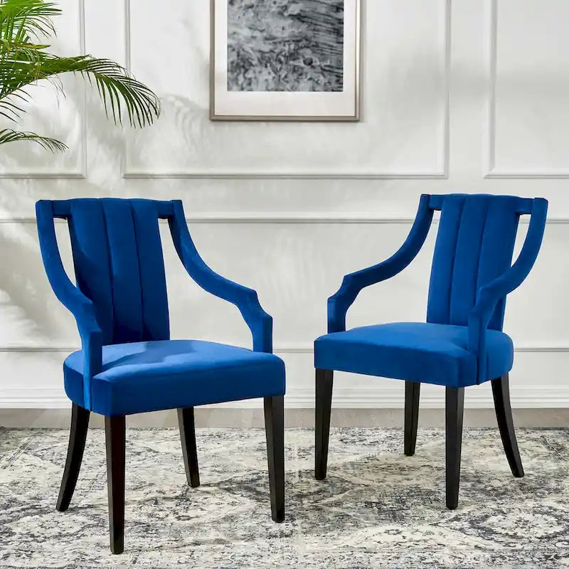 Virtue Performance Velvet Dining Chairs - Set of 2