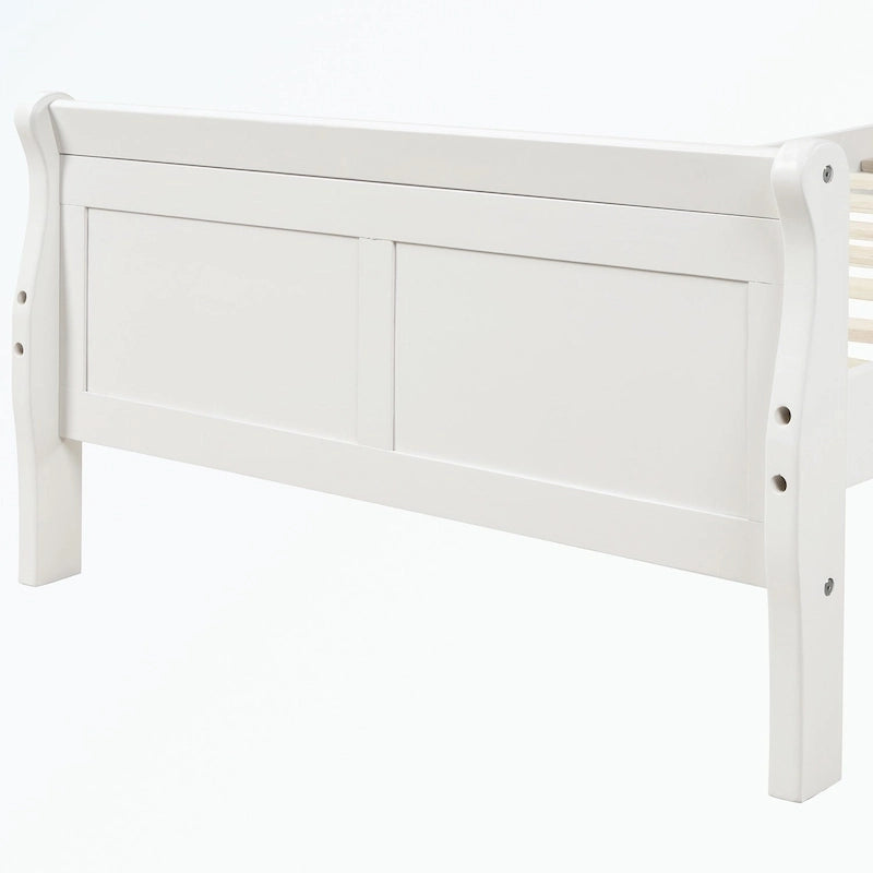 Wood Platform Bed with Headboard/Footboard/Wood Slat Support