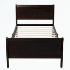 Wood Platform Bed with Headboard/Footboard/Wood Slat Support