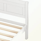 Wood Platform Bed with Headboard/Footboard/Wood Slat Support