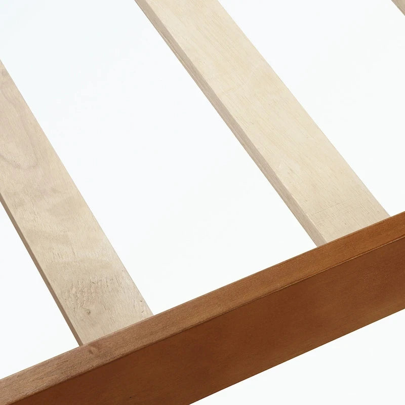 Wood Platform Bed with Headboard/Footboard/Wood Slat Support
