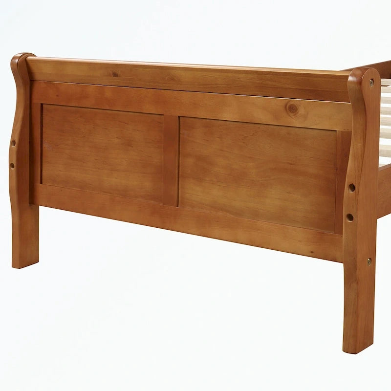 Wood Platform Bed with Headboard/Footboard/Wood Slat Support