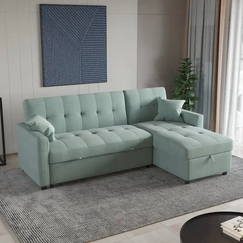 82 Wide Reversible Sleeper Sofa & Chaise