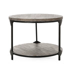 Cedarhurst Modern Industrial Round Coffee Table by Christopher Knight Home