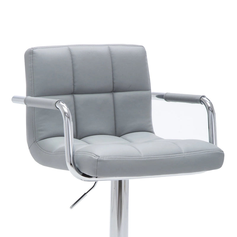 Upholstered Adjustable Retro Bar Stool