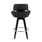 Carson Carrington Pugo Fixed-Height Counter Stool with Black Wood Base (Set of 2)