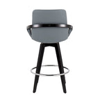 Carson Carrington Pugo Fixed-Height Counter Stool with Black Wood Base (Set of 2)