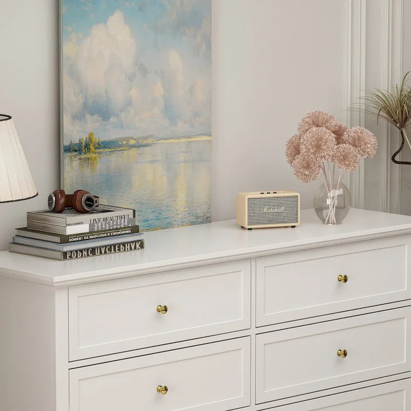 Drawer Lacquer Double Dresser Chest Organizer Bedroom Universal Design