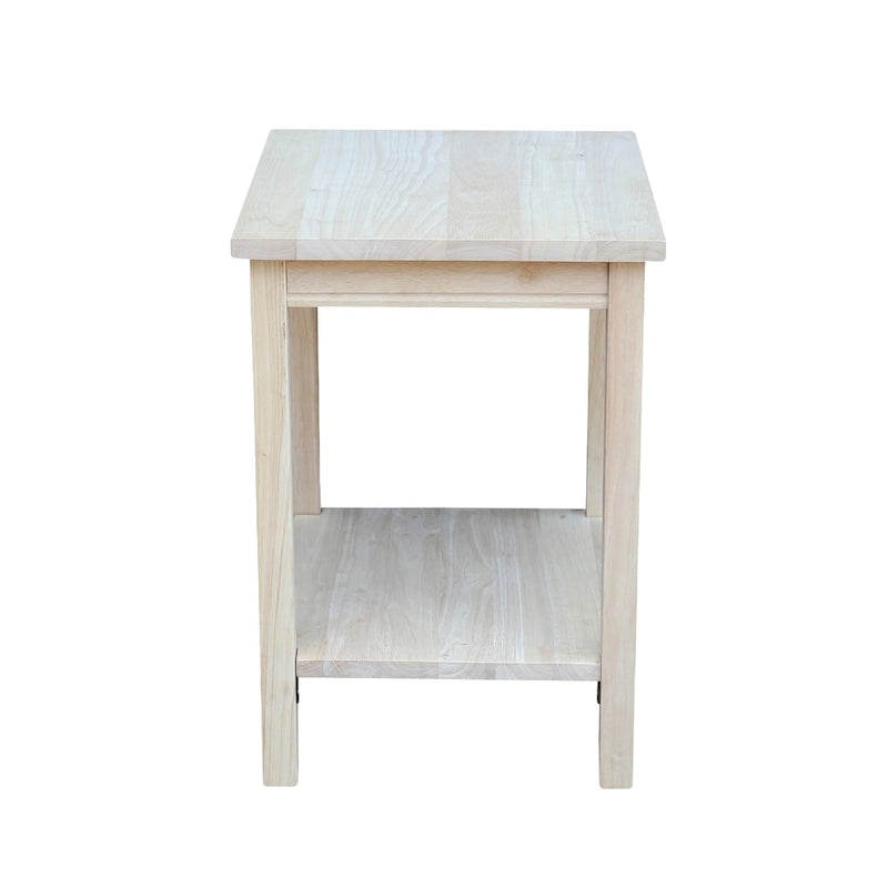 The Gray Barn Moonshine Unfinished Accent Table