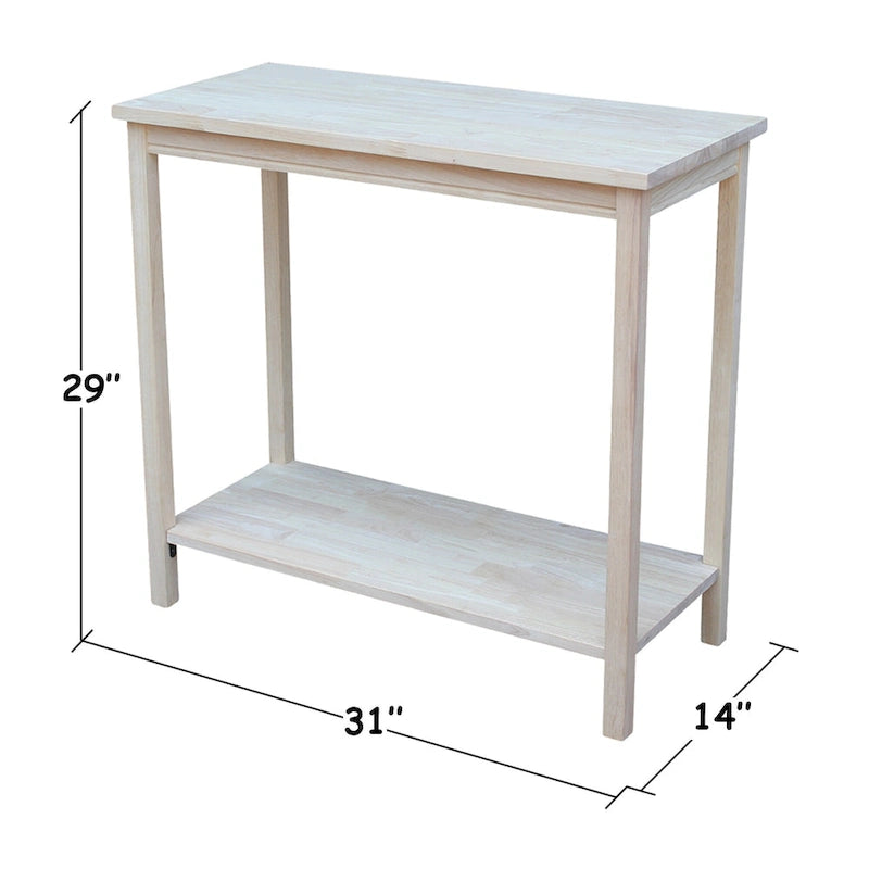 The Gray Barn Moonshine Unfinished Accent Table