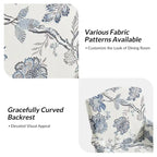 Alethea Upholstered Slipcover Arm Dining Chair with Soild Wood Legs by HULALA HOME