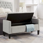 Entryway Living Room Soft Padded Seat with Armrest,Bed Bench