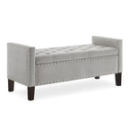 Entryway Living Room Soft Padded Seat with Armrest,Bed Bench