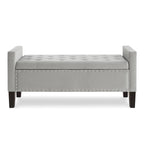 Entryway Living Room Soft Padded Seat with Armrest,Bed Bench