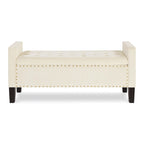 Entryway Living Room Soft Padded Seat with Armrest,Bed Bench