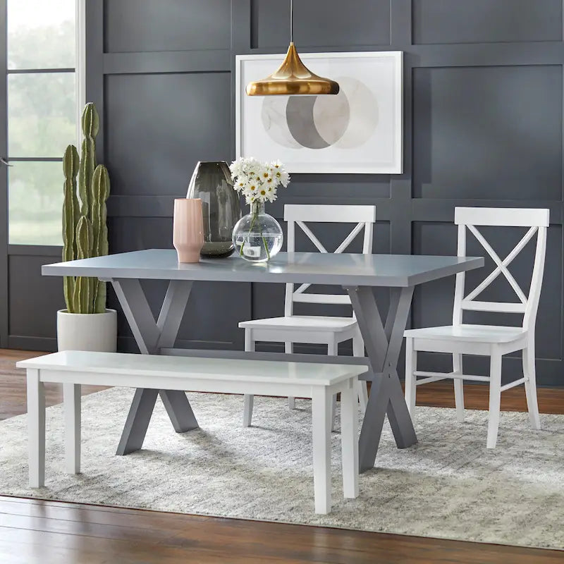 Simple Living Sumner X-base Picnic Dining Table