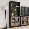 Westbrook 5 Shelf Bookcase with Glass Doors by Bush Furniture