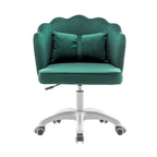 Porthos Home Taio Scalloped Velvet Office Chair with Nylon Base