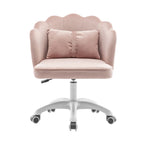 Porthos Home Taio Scalloped Velvet Office Chair with Nylon Base