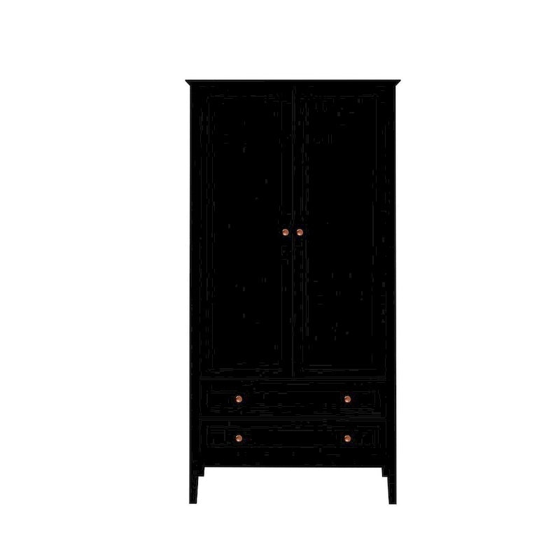 Manhattan Comfort Crown Full Wardrobe with Hanging and 2 Drawers